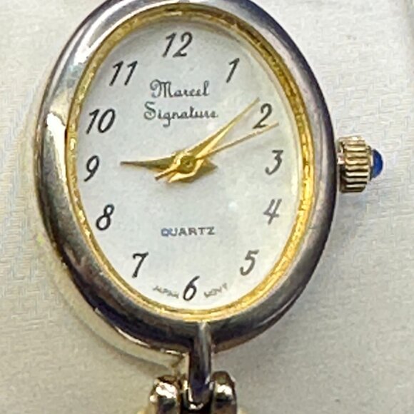 VTG Marcel Drucker Signature Scarab Quartz Watch w/ Matching Bracelet. main image 10